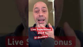 Live Superbonus 2024 commento con slide DL 2122023 [upl. by Seuqram]