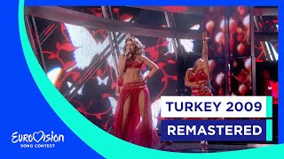 Remastered 📼 Hadise  Düm Tek Tek  Türkiye 🇹🇷  Eurovision 2009 [upl. by Nellek]