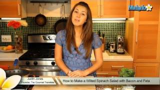 How to Make Wilted Spinach Salad with Bacon and Feta [upl. by Middendorf]