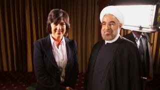 Raw Hassan Rouhani full interview with Amanpour [upl. by Hgielah49]