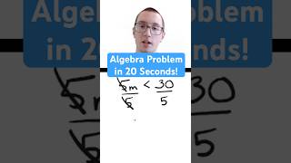 Algebra Problem Explained in 20 Seconds [upl. by Ahsanat137]