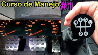 clase de manejo gratis 1 para PRINCIPIANTES desde cero aprende standard manual manejar carro [upl. by Marthe]