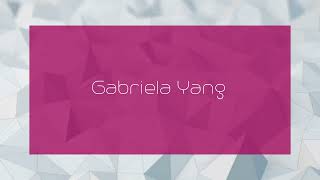 Gabriela Yang  appearance [upl. by Ilrahs]