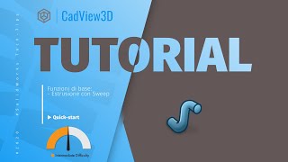 Solidworks Tutorial  Funzione Estrusione con Sweep [upl. by Catton]