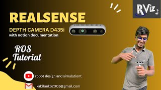 How the robot will see in 3D  Depth camera interface with ros  REALSENSE depth camera D435i [upl. by Maghutte]