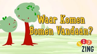 123ZING  Waar Komen Bomen Vandaan Kinderboekenweeklied 2022 Groep 345 [upl. by Yntrok93]