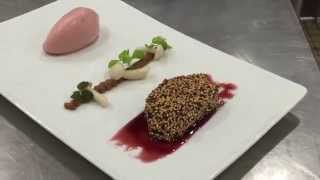 Pan fried Foie gras Dish from 2 Michelin Chef JeanLuc Rocha [upl. by Tricia]