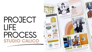 Project Life Process Layout 2023  DT Studio Calico Field Notes Kits [upl. by Eilram]