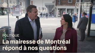 Entrevue avec Valérie Plante  la propreté de Montréal au printemps [upl. by Adeuga]