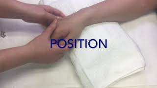 Friction Technique on Abductor Pollicis Longus and Extensor Pollicis Brevis [upl. by Akerboom]