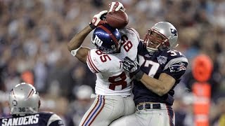 Super Bowl XLII Helmet Catch game Patriots vs Giants highlights [upl. by Virgy]