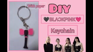 DIY blackpink keychain with paper  EASY  BLINK  CRAFTYCORNER [upl. by Eelarbed519]