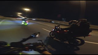 Yamaha R25 V2 with 2 Benelli TNT249se  USANA Deliveries  Night Ride with friends in Malaysia [upl. by Japeth482]