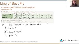 MS4 Bivariate Data Analysis 5 Line of Best 2 [upl. by Friederike]