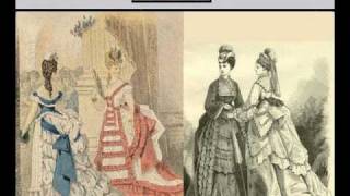 Womens fashions year by year 1795 to 1948 [upl. by Sokin]