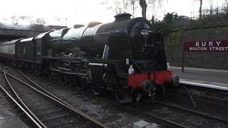 46100 Royal Scot323409215015145652322 at The ELR steam gala Friday 25022022RamsbottomBury [upl. by Rosmunda]