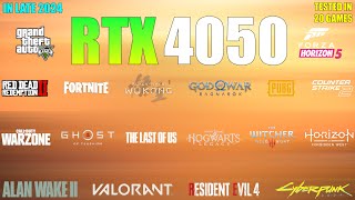 RTX 4050 Laptop  20 Games Tested in late 2024  A good GPU for Gaming [upl. by Nnahaid]