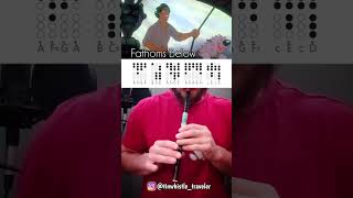 Fathoms Below  Little Mermaid  Tin Whistle Cover  Tabs [upl. by Brook]