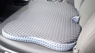 Wedge Car Seat Cushion Review  Memory Foam Butt PillowSciatica Pain Relief [upl. by Noslrac]