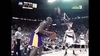 Blazers vs Lakers Sabonis Highlights vs Shaquille ONeal [upl. by Engracia]