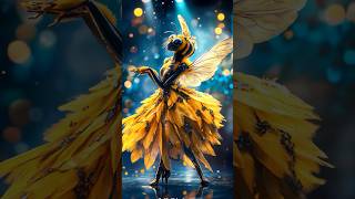 A Woman Fuses with A Bee on AGT americagottalent agt magic talent shorts [upl. by Noillid]