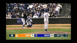 Robert Hipwells 1st San Jose Giants Hr 8324 [upl. by Stempson]