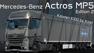 151 歐卡2Euro Truck Simulator 2 MercedesBenz Actros MP5 edtion 2  Knapen K100 by Kast  顏質車頭 [upl. by Emor463]