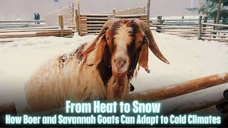 Can Boer Goats and Savannah Goats Survive the Cold Real Tips for Winter Farming [upl. by Aunson287]