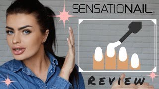 Sensationail Gel Polish Review with LEDUV Lamp  Will it Work How To get DIY Gel Nails At Home [upl. by Retrak397]