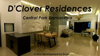 New Project by EXSIM DClover Residences Central Park Damansara  1210 sqft 4 Bed 2 Bath Unit [upl. by Selina]