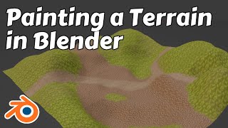 Painting a Terrain in Blender [upl. by Yak]