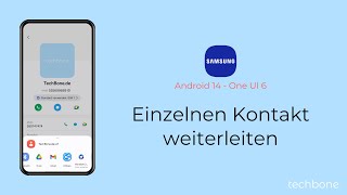 Einzelnen Kontakt weiterleiten  Samsung Android 14  One UI 6 [upl. by Reuven78]