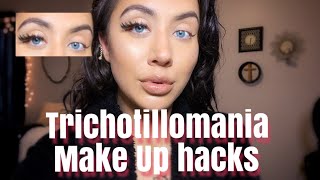 Trichotillomania False Eyelash application 2020  Trich hacks [upl. by Breana71]