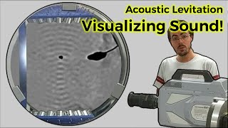 Visualizing sound Shadowgraph of an acoustic levitator [upl. by Sairtemed458]