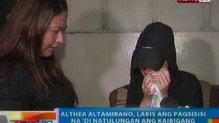 NTG Althea Altamirano labis ang pagsisisi na di natulungan si Jaja Rodelas nang dukutin [upl. by Oicnerolf245]