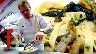 Gordon Ramsay Shows How To Make Fresh Pasta for Tagliatelle and Wild Mushrooms  The F Word [upl. by Verge814]