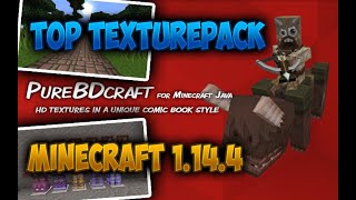 Review PureBDCraft Minecraft 1144 y anteriores  Top Texturepack  Descarga e Instalación  2019 [upl. by Leva179]