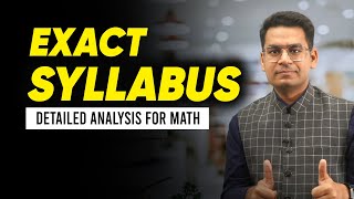 Exact Math Syllabus for JEE Main 2024  In Depth Analysis  Must Watch  Anup Sir [upl. by Bonney]