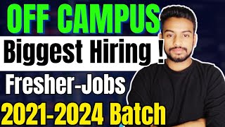 Biggest OFF Campus Hiring  Latest Job Drive  2025  2024  2023 Batch Hiring Drive  Freshers [upl. by Nosrej]