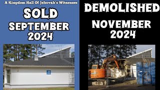 A Kingdom Hall Of Jehovahs Witnesses  Sold September 2024 Demolished November 2024 [upl. by Russ]