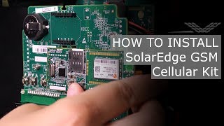 SolarEdge GSM  How to Install the SolarEdge GSM Cellular Kit North America  RENVU [upl. by Bax674]