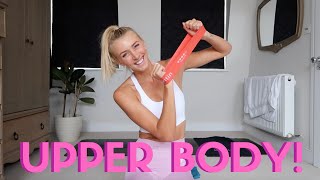 15 Minute NO REPEAT Mini Resistance Band Upper Body Workout [upl. by Sifan129]