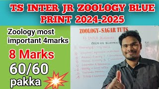 Ts inter 1st year zoology blueprint 2024 inter [upl. by Chafee]