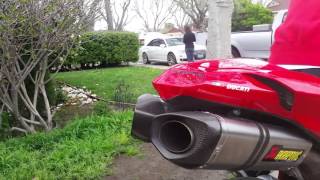 2008 Ducati 1098 Akrapovic Exhaust Sound  Part 1 [upl. by Monroe]