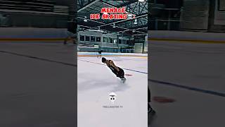 Regular ice skating🤓 vs MENACE ICE SKATING ☠️⛸️ trollface edit troll [upl. by Llemej]