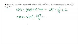 49 Antiderivatives and the Indefinite Integral Example 7 [upl. by Ergener12]