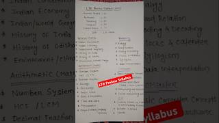 LTR syllabus ossc highschoolteacher ltr2024 [upl. by Etterb]