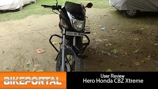 Hero Honda CBZ Xtreme User Review  great mileage  Bikeportal [upl. by Stralka]