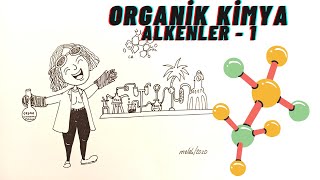 15 ALKENLER  1 alkenlerin özellikleri alken reaksiyonları alkenlerin katılma tepkimeleri [upl. by Kenimod]