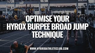 How to move FASTER at Hyrox  Burpee Broad Jumps [upl. by Haelak]